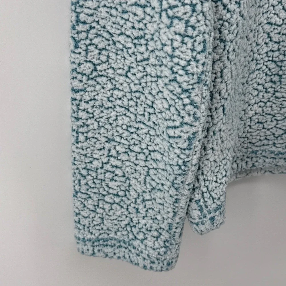 Disney Stitch More Snacks Blue Sherpa Faux Fur Sleepwear Top Size M 8-10 - Picture 4 of 8